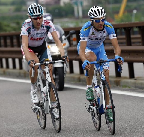 Alan Marangoni ed Olivier Kaisen Photo Bettini per Team Colnago 