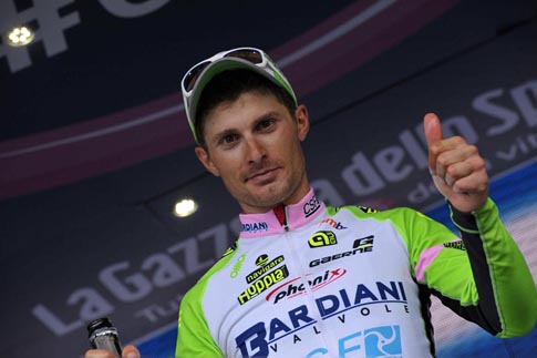 Enrico Battaglin alla 14a tappa del Giro d'Italia