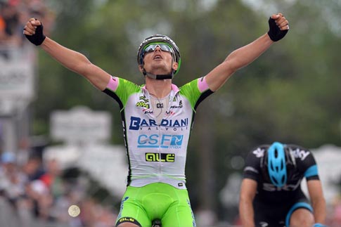 Enrico Battaglin vince la 14a tappa del Giro d'Italia © La Presse/RCS Sport