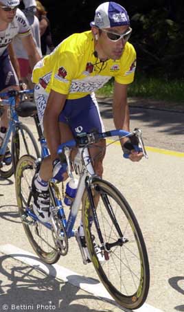 Wladimir Belli ultima maglia gialla del Tour de France ©Photo Roberto Bettini